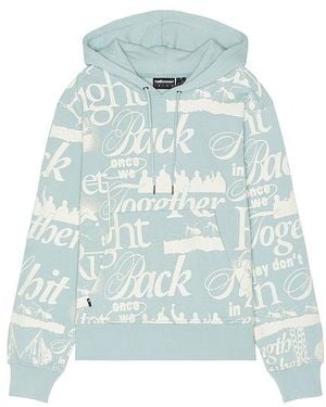The Hundreds Fleece-Lined Cotton Blend Hoodie - Blue