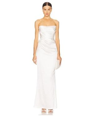 Nookie Emelie Strapless Gown - White