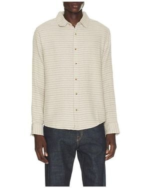 Fair Harbor Oasis Long Sleeve Button Up Shirt - Natural
