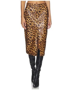 AEXAE Falda Maxi En Color Marrón Talla (También En Xs, S, M) - Negro