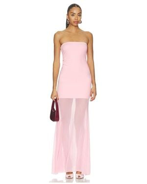OW Collection Vestido Mina Maxi En Color Rosado Talla (También En S, M)