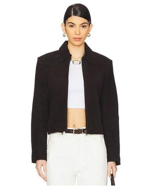 Worn Vintage Ava Suede Jacket - Black