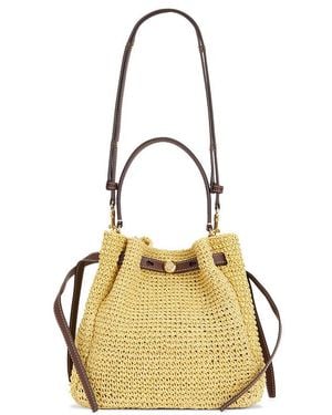Tory Burch Bucket-Bag Aus Stroh Romy - Mettallic