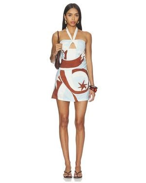 Seven Wonders Rihanna Knot Halter Mini Dress - Multicolour