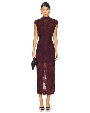 Hemant & Nandita Slim Fit Long Dress With Slip - Red