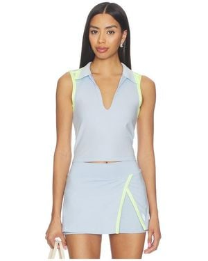 Free People X Fp Movement Forehand Polo Top - White