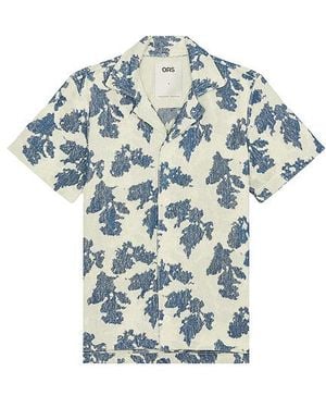 Oas Sail Contraste Cuba Terry Shirt - ブルー