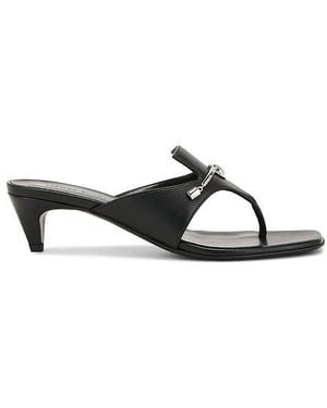 Magda Butrym Leather Sandal - White