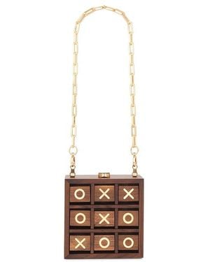 Cult Gaia Tic Tac Toe クラッチ - ホワイト