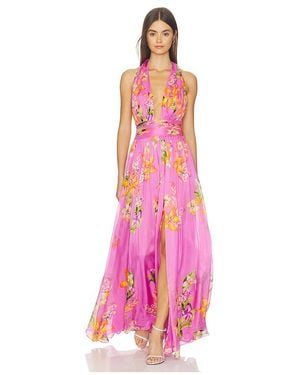 Rococo Sand Back Ties Maxi Dress - Pink