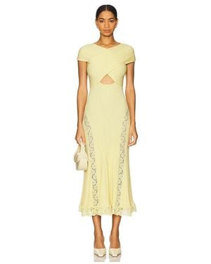 Self-Portrait Midi-Kleid Dress - Mettallic