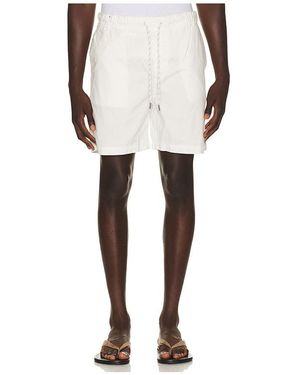 Faherty Essential Drawstring Short - White