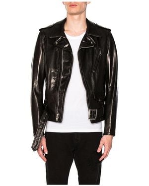 Schott Nyc Pebbled Moto Jacket - Black