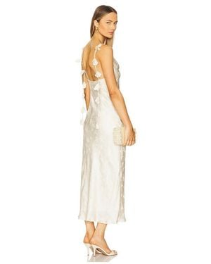 ROTATE BIRGER CHRISTENSEN Vezzy Midi Dress - White