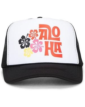 Friday Feelin Aloha Floral Hat - Red