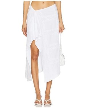 SNDY'S Asta Handkerchief Skirt - White