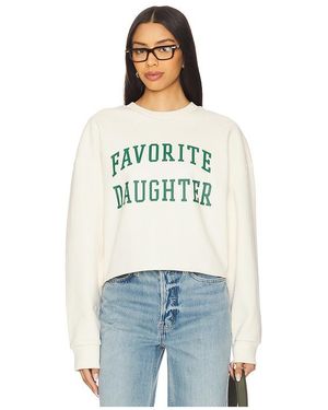 FAVORITE DAUGHTER Bauchfreies Sweatshirt - Blau