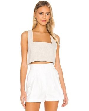 L'academie 'Academie The Rochelle Crop Top - Natural