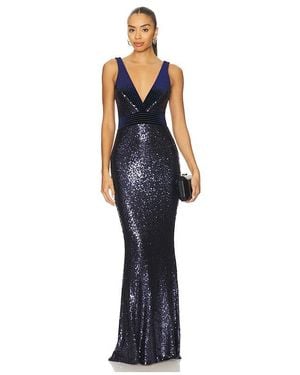 Zhivago Beloved Sequin Gown - Blue