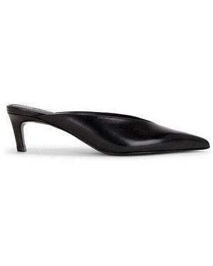 SCHUTZ SHOES Loren Mid Mule Pump - Black