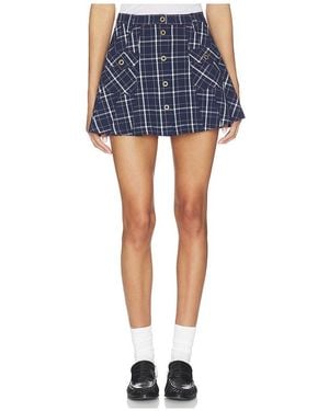 The Upside Valencia Jones Pleated Skirt - Blue