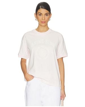 Anine Bing Walker Collegiate Tee - White