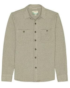 Marine Layer Pacifica Stretch Twill Shirt - Green