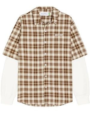 House Of Sunny Double Layered Button Down Shirt - White