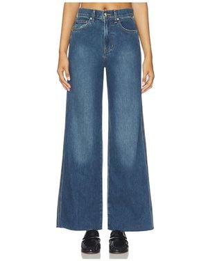Veronica Beard Taylor Cropped Wide Leg - Blue