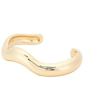 Ettika Sculpted Metal Cuff - White