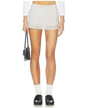 With Jean Kiki Skirt - White