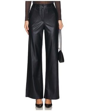 Commando Hose Matte Metallic Wide Leg - Schwarz
