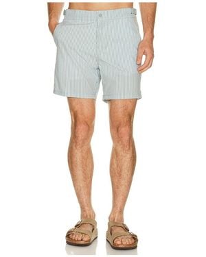 Vintage Summer Micro Seersucker Trunk - Blue