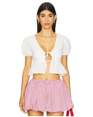 MORE TO COME Shiloh Puff Sleeve Top - Pink