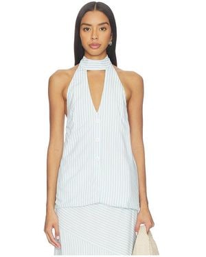 Seven Wonders Dania Halter Vest Top - White