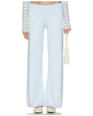 Frankie's Bikinis Dawson Cloud Knit Pant - Blue