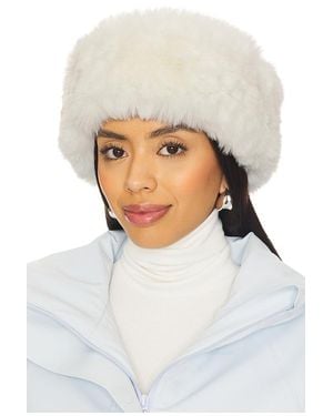 Goldbergh Froid Faux Fur Headband - White