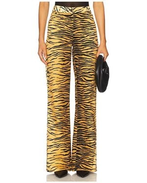 Moschino Hose Tiger Stripes - Gelb