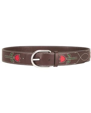 Loeffler Randall Vachetta With Tulips And Hardware Belt - Brown