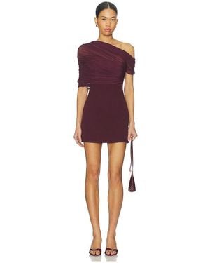 SER.O.YA Selma Crepe Mini Dress - Red