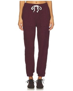 Bobi Button Jogger Pant - Red