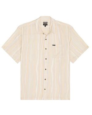 Brixton Cru Slub Relaxed Short Sleeve Shirt - White