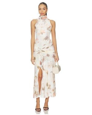 Bardot Leanna Mesh Midi Dress - White