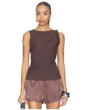 Veronica Beard Otessa Top - Brown