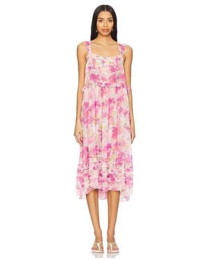 Free People X Intimately Fp Moon Phase Printed Midi Dress - Pink