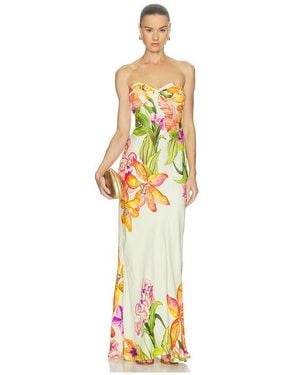 Rococo Sand Strapless Maxi Dress - Metallic