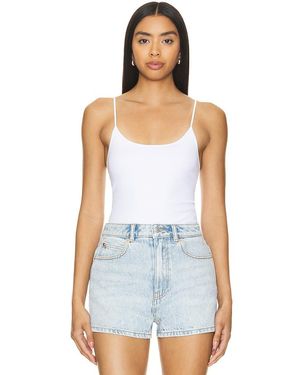 Alexander Wang Cotton Rib Seamless Tank Bodysuit - White