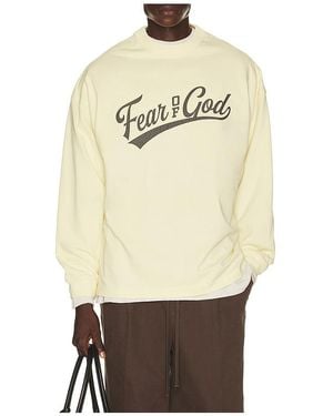 Fear Of God Merch Long Sleeve Tee - Natural
