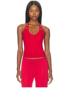 Frankie's Bikinis Oberteil Nora Cotton Jersey Halter - Rot