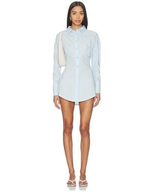 OW Collection Elia Shirt Dress - Blue
